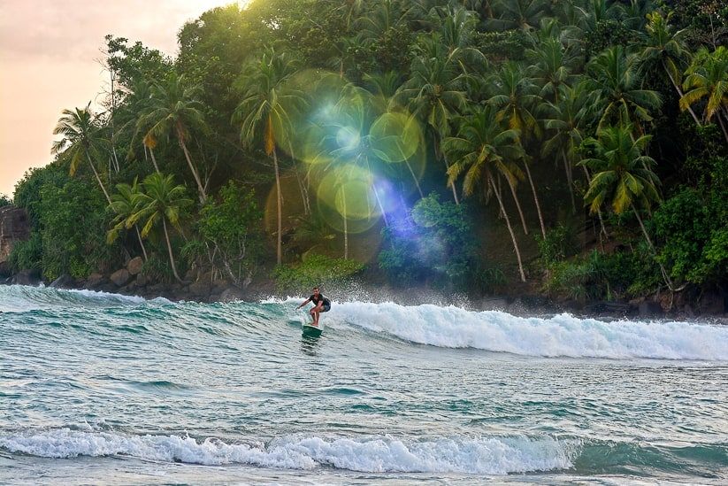 Surfing Weligama Sri Lanka